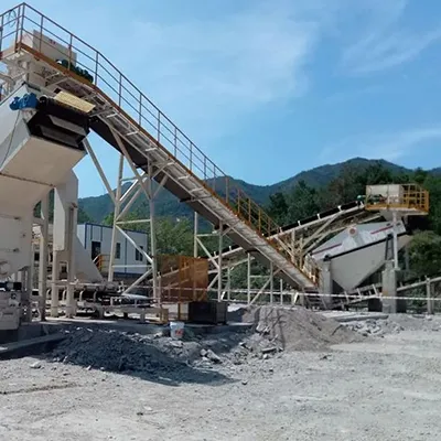 Sistem Pemecahan dan Pemilahan Limbah Konstruksi Kapasitas 100 Ton per Jam di Jiangsu